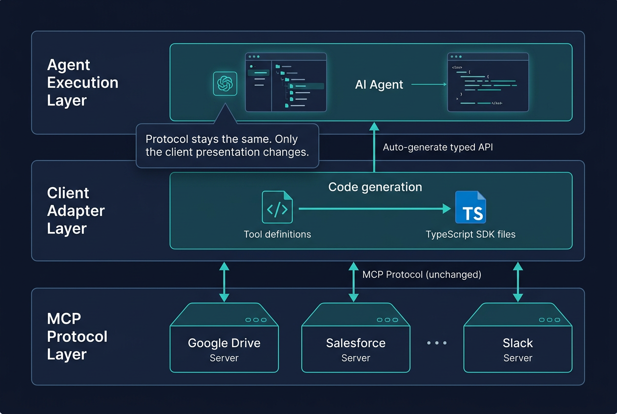 MCP 协议层与客户端编排层的分层关系